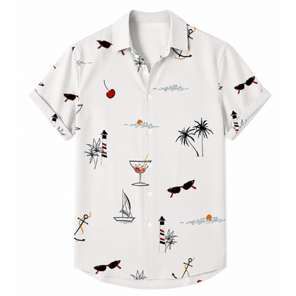 Tropical Vibe Button-Up Shirt