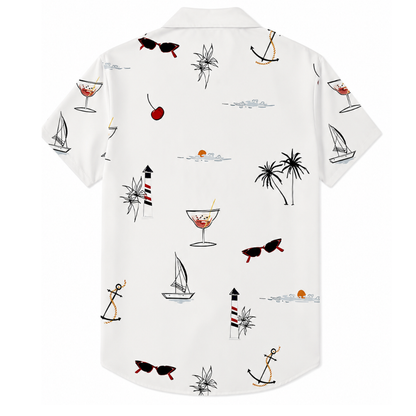 Tropical Vibe Button-Up Shirt