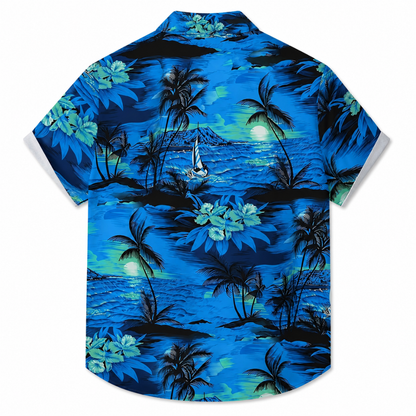 Minimal Beach Style Summer Button-Up Shirt