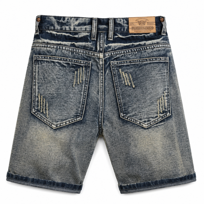 Men's Vintage Ripped Denim Shorts
