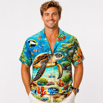 Summer Printed Casual Button Shirt