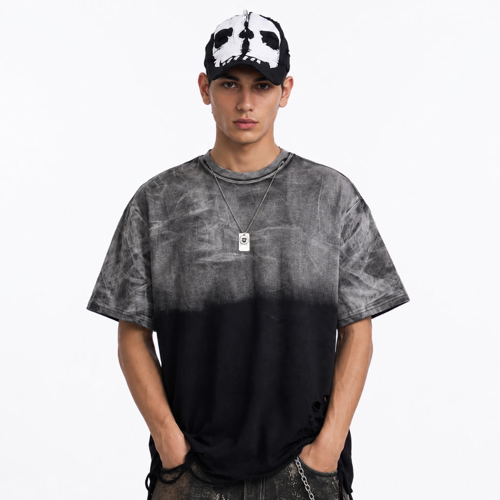 Mens Metal Tag Street Rap T-Shirt