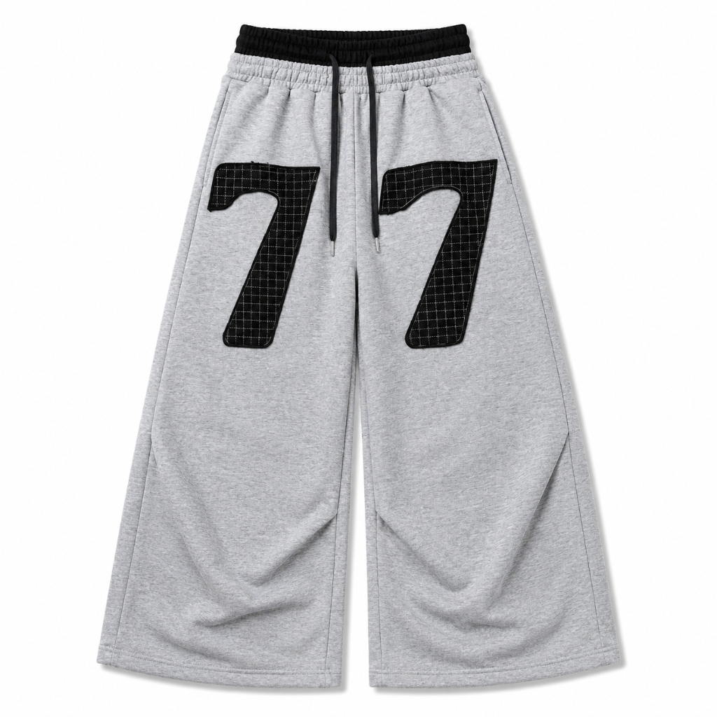 Mens Double Waisted Ruched Sweatpants