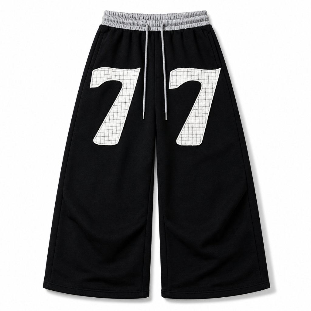 Mens Double Waisted Ruched Sweatpants