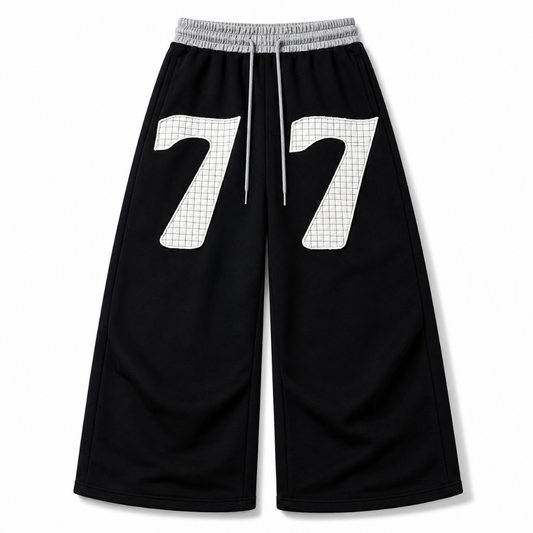 Mens Double Waisted Ruched Sweatpants