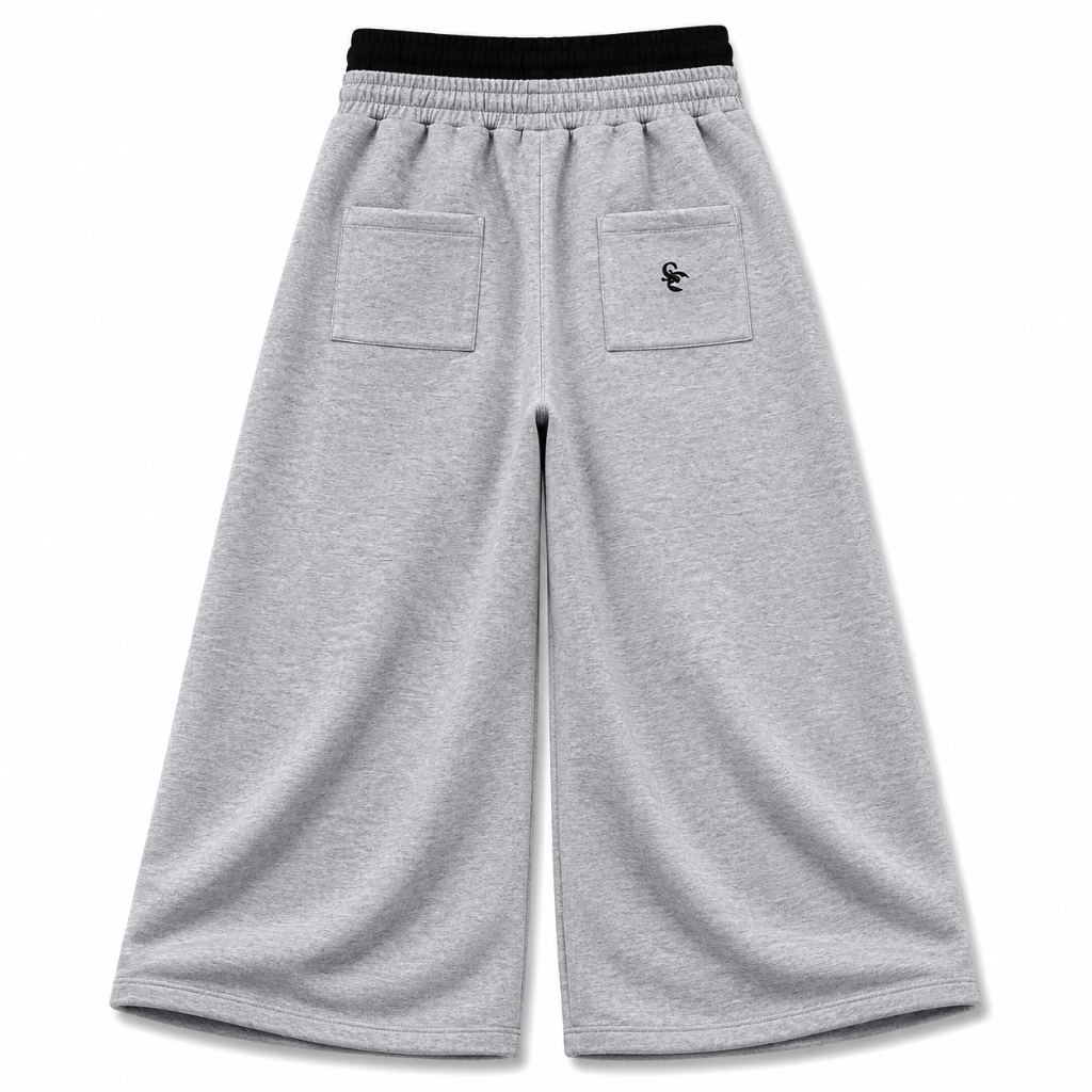 Mens Double Waisted Ruched Sweatpants