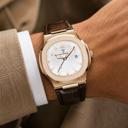 Vintage Leather Strap Watch