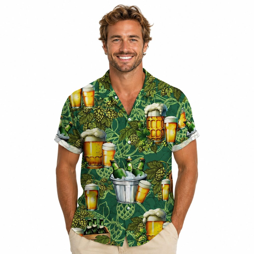 Barley Beer Tropical Hawaiian Shirt