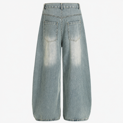 Slub Wash Machete Dye Denim Jeans