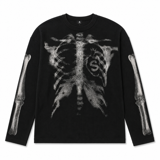 Vintage Skeleton Graphic T-Shirt