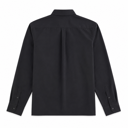 Relaxed Wool Long Sleeve Shirt