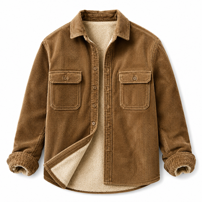 Elegant Corduroy Winter Jacket for Men