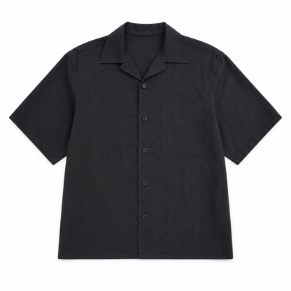 Oversized Linen Short Sleeve Shirt